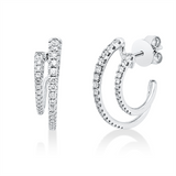 Ohrstecker 18 kt WG, 62 Brill. 0,42 ct, TW-vsi/si