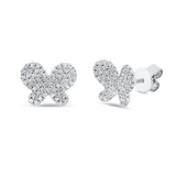 Ohrstecker 18 kt WG, 112 Brill. 0,28 ct, TW-si