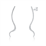 Ohrschmuck 18 kt WG, 72 Brill. 0,60 ct, TW-si