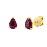Ohrstecker 18 kt GG, 2 Rubine 1,25 ct rot