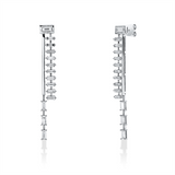 Ohrschmuck 18 kt WG, 6 Bag. 0,82 ct, TW-vsi, 2 Bag. 0,22 ct, TW-vsi, 20 Bag. 1,55 ct, TW-vsi