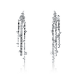 Ohrschmuck 18 kt WG, 70 Bag. 2,12 ct, TW-vsi, 28  Fant-Schl 0,95 ct, TW-si, 22 Brill. 0,16 ct, TW-si
