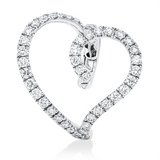 Creolen 18 kt WG, Ohrmanschette, 48 Brill. 1,28 ct, TW-vsi