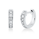 Creolen 18 kt WG, 14 Brill. 0,15 ct, TW-si