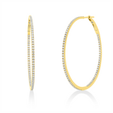Creolen 18 kt GG, 158 Brill. 1,19 ct, TW-si