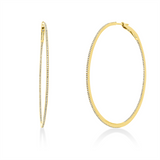 Creolen 18 kt GG, 308 Dia. 0,49 ct, TW-si