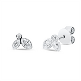 Ohrstecker 18 kt WG, 6 Fant-Schl. 0,53 ct, TW-vsi/si