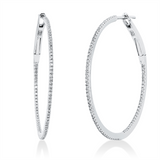 Creolen 18 kt WG, 164 Dia. 0,31 ct, TW-si
