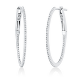 Creolen 18 kt WG, 102 Dia. 0,17 ct, TW-si