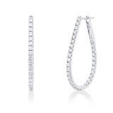 Creolen 18 kt WG, 66 Brill. 1,44 ct, TW-si