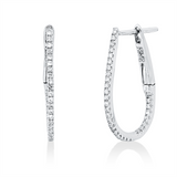 Creolen 18 kt WG, 68 Dia. 0,21 ct, TW-si