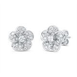Ohrstecker 18 kt WG, 52 Brill. 0,58 ct, TW-vsi