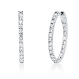 Ohrschmuck 18 kt WG, 42 Brill. 2,36 ct, TW-si
