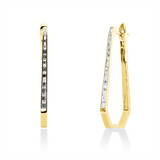 Creolen 18 kt RG, 26 Bag. 0,58 ct, TW-si