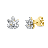 Ohrstecker 18 kt GG+WG, 18 Brill. 0,63 ct, TW-si, 4 Brill. 0,06 ct, TW-si, 20 Brill. 0,05 ct, TW-si