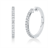Ohrschmuck 18 kt WG, 30 Brill. 0,50 ct, TW-pi