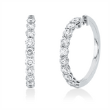 Ohrschmuck 18 kt WG, 20 Brill. 1,56 ct, TW-pi