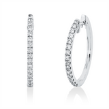 Ohrschmuck 18 kt WG, 30 Brill. 0,36 ct, TW-pi