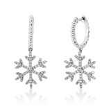 Ohrschmuck 18 kt WG, 122 Brill. 0,42 ct, TW-vsi