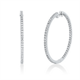 Ohrschmuck 18 kt WG, 112 Brill. 1,01 ct, TW-pi