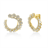 Ohrstecker 18 kt GG, 216 Brill. 1,65 ct, TW-si