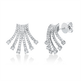 Ohrschmuck 18 kt WG, 152 Brill. 1,15 ct, TW-vsi