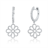 Ohrschmuck 18 kt WG, 158 Brill. 0,42 ct, W-si