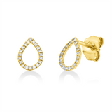 Ohrstecker 18 kt GG, 8 Dia. 0,02 ct, TW-si, 32 Dia. 0,06 ct, TW-si
