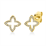 Ohrstecker 18 kt GG, 24 Dia. 0,04 ct, TW-si, 40 Dia. 0,05 ct, TW-si