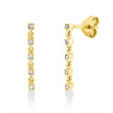 Ohrschmuck 18 kt GG, 10 Dia. 0,08 ct, TW-si
