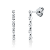 Ohrschmuck 18 kt WG, 10 Dia. 0,08 ct, TW-si