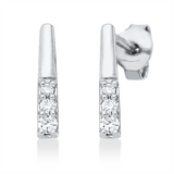 Ohrstecker 18 kt WG, 2 Brill. 0,03 ct, TW-si, 2 Brill. 0,05 ct, TW-si, 2 Brill. 0,02 ct, TW-si