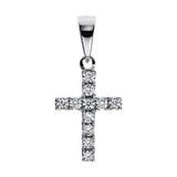 Anhänger 18 kt WG, mit Öse, 11 Brill. 0,10 ct, TW-vsi/si