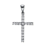 Anhänger 18 kt WG, 16 Brill. 0,47 ct, TW-si