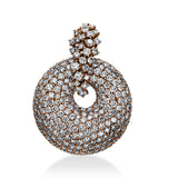 Anhänger 18 kt RG, 419 Brill. 12,85 ct, TW-vsi