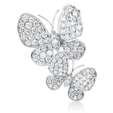 Anhänger 18 kt WG, 106 Brill. 1,04 ct, TW-si