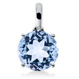 Anhänger 18 kt WG, mit Öse, 1 Topas 3,40 ct sky blue