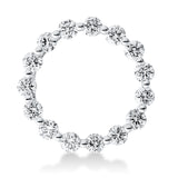 Anhänger 18 kt WG, 15 Brill. 0,42 ct, W-si