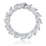 Anhänger 18 kt WG, 16 Nav. 1,24 ct, TW-si