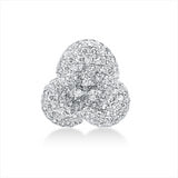 Anhänger 18 kt WG, 100 Brill. 1,03 ct, TW-si