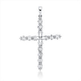 Anhänger 18 kt WG, 28 Nav. 0,71 ct, TW-si, 18 Brill. 0,14 ct, TW-si