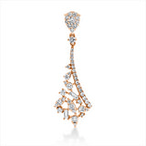 Anhänger 18 kt RG,22 Brill. 0,30 ct, TW-si, 9 Brill. 0,34 ct, TW-si, 2 Bag. 0,09 ct, F-vsi, 15 Brill. 0,08 ct, TW-si