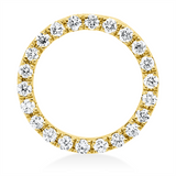 Anhänger 18 kt GG, 22 Brill. 0,11 ct, TW-si
