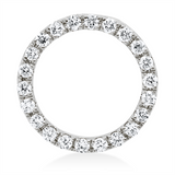 Anhänger 18 kt WG, 22 Brill. 0,11 ct, TW-si