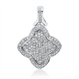Anhänger 18 kt WG, mit Öse, 134 Brill. 0,50 ct, TW-pi