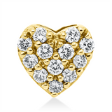 Anhänger 18 kt GG, 12 Brill. 0,16 ct, TW-si