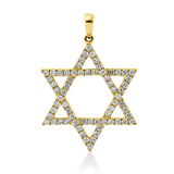 Anhänger 18 kt GG, mit Öse, 66 Brill. 0,71 ct, TW-si