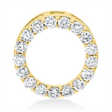 Anhänger 18 kt GG, 17 Brill. 0,54 ct, W-si