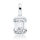 Anhänger 18 kt WG, mit Öse, 1 Sm.schliff 0,18 ct, TW-si
