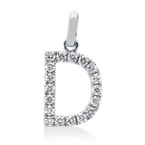 Anhänger 18 kt WG, 18 Brill. 0,19 ct, TW-si